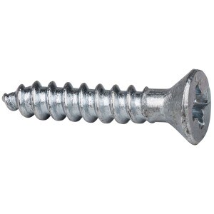 Main product image for 100 Pcs. #3 x 1/2" Flat Head Zinc Wood Screw 081-1122